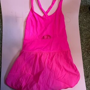 Hot Pink Active Romper